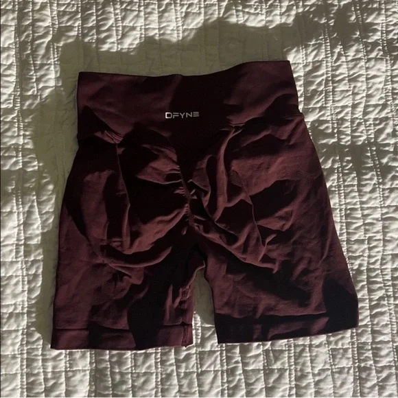 Dfyne Women's Burgundy Bike Shorts - Picture 2 of 2